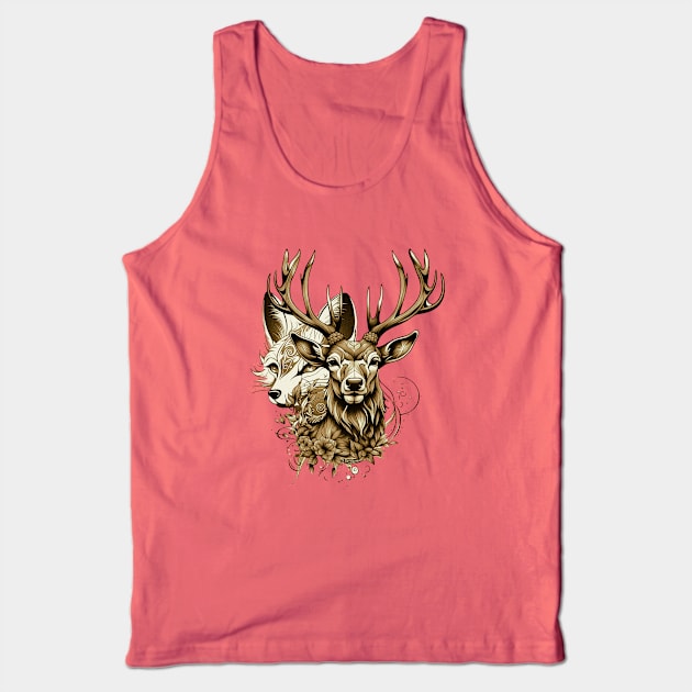 Stag and Vixen Tank Top by Vixen Games